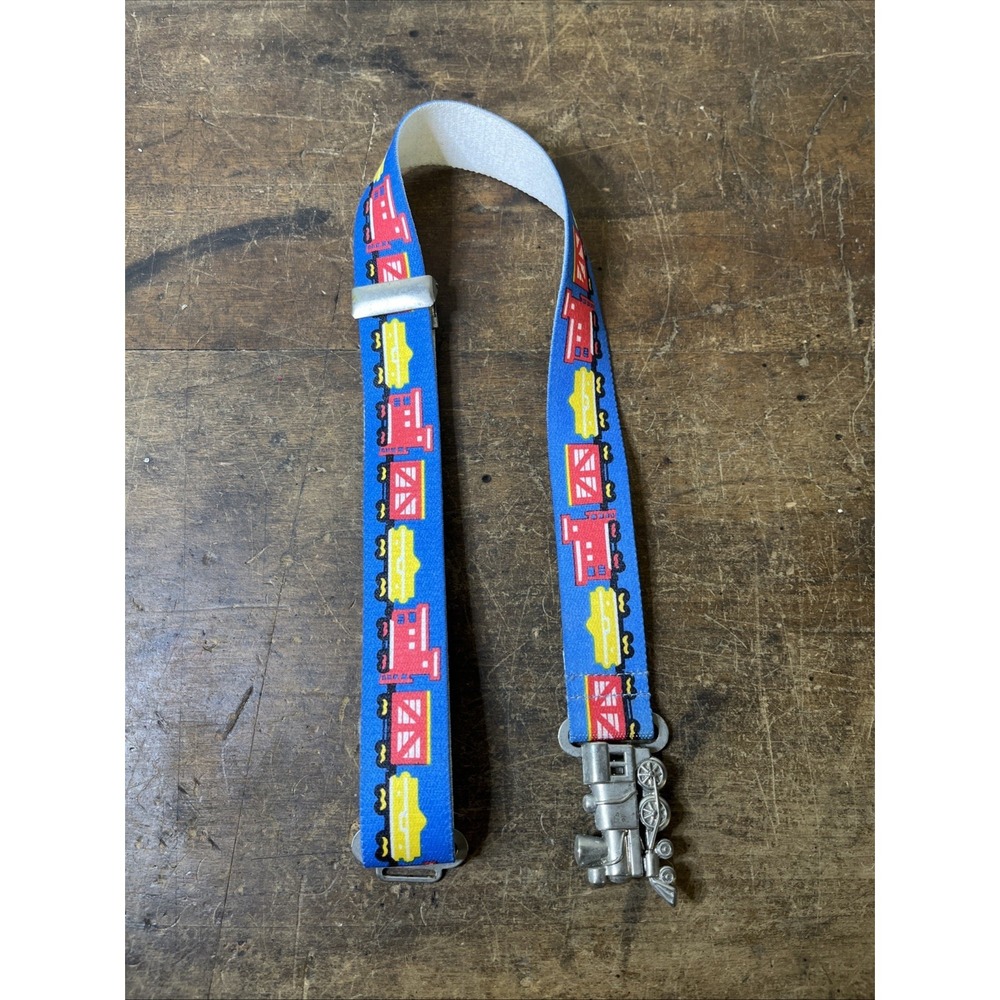 Avon Vintage Little Engineer Belt Train 80's 1983 stretch Youth